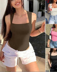 Angelique – Corrigerende geribbelde bodysuit met vierkante hals