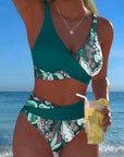 Bikini Contrastkleur Mode Bloem