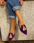 Portia™ |Boho-moccasins met franjes