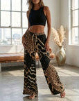 Christa | Comfortabele broek met luipaard print