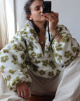 Marcia | Fleece Trui met Revers en Ritssluiting
