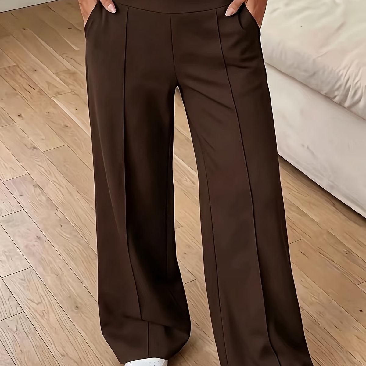 Fee | Comfortabele Wide-Leg Broek met Hoge Taille
