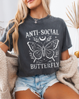 Anti-Social Butterfly - Comfort Colors Relaxed Fit Premium T-Shirt