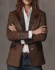 Consuelo | Blazer met Visgraatpanelen