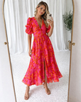 Paloma - Maxi Jurk met Pofmouwen