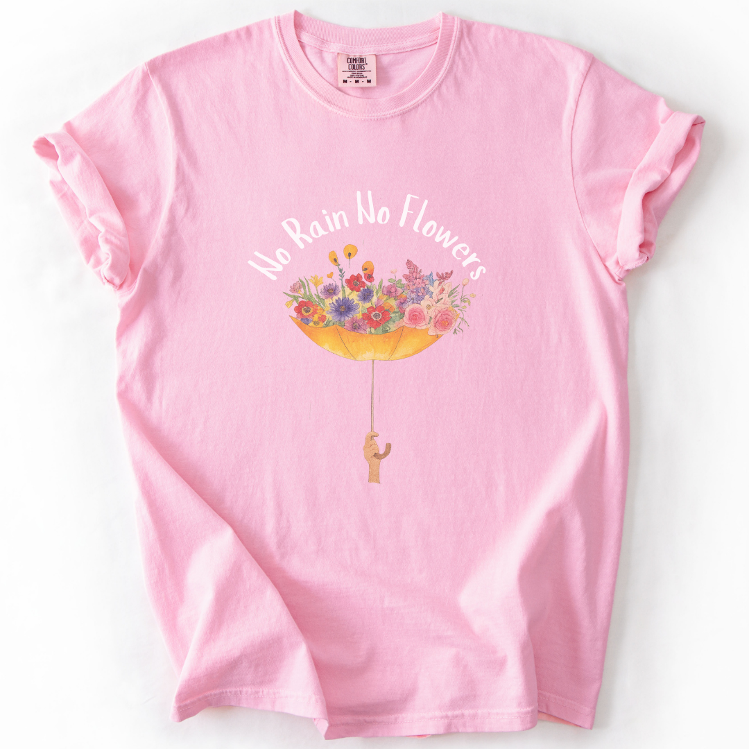 Geen Regen Geen Bloemen - Comfort Colors Relaxed Fit Premium T-shirt