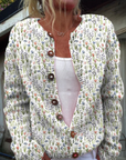 Ivadelle™ | Vintage Bloemen Gebreide Cardigan
