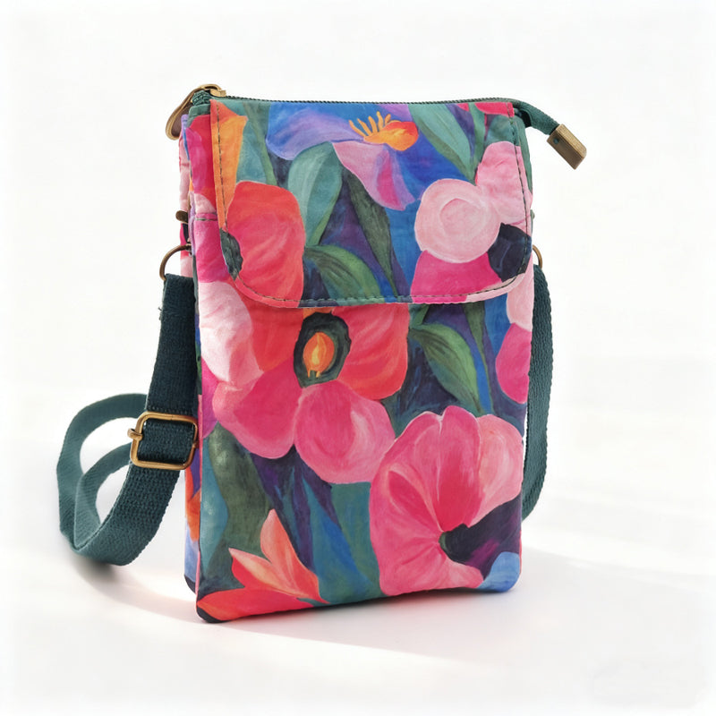 Elvira - Vintage Schoudertas met rits en magnetische sluiting