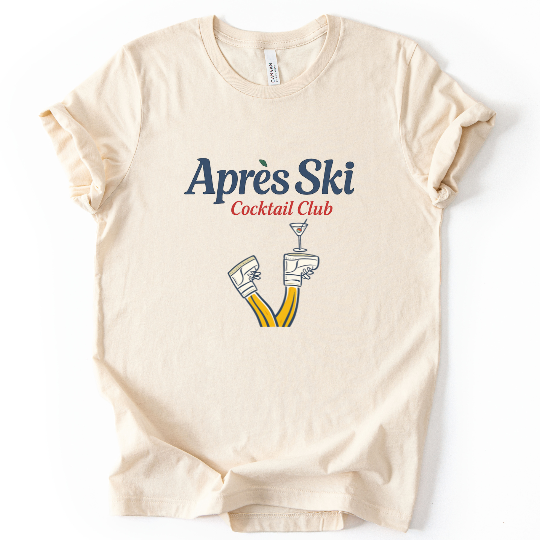Apres Ski Cocktail Club - Bella Canvas Super Zachte Standaard Fit T-shirt
