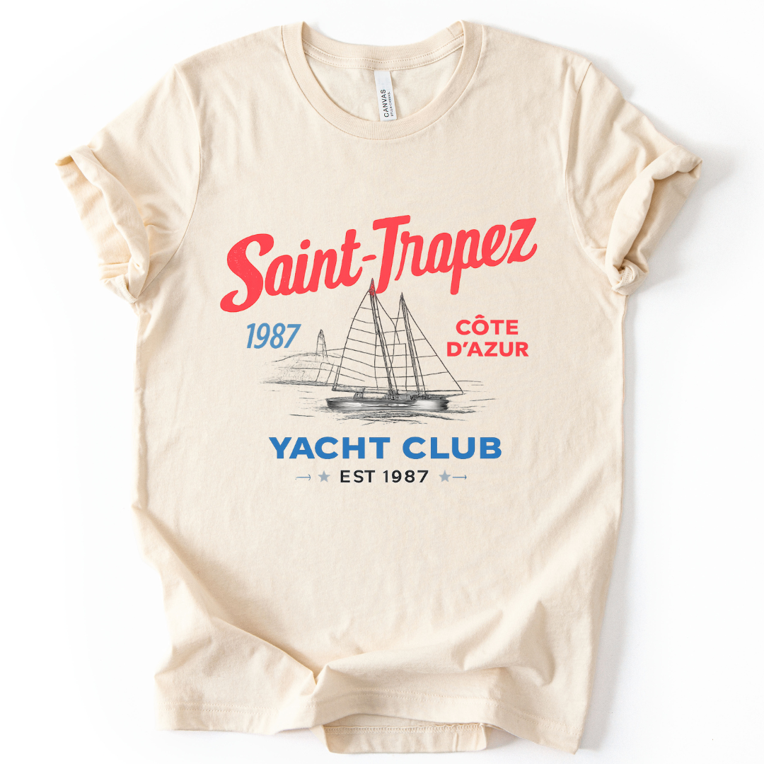 Saint Tropez Yacht Club - Bella Canvas Super Zachte Standaard Pasvorm T-shirt