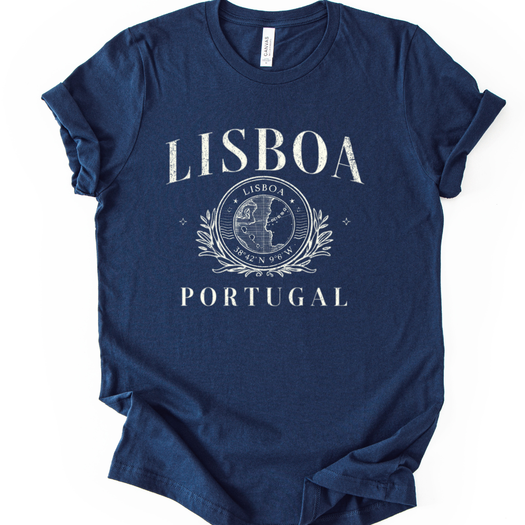 Lissabon Portugal - Bella Canvas Super Zachte Standaard Fit T-Shirt