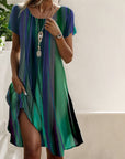 Genna - Gradient Boho Casual Jurk