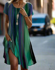 Genna - Gradient Boho Casual Jurk