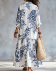 Suzanne - Bohemian maxi jurk met Knopen