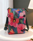 Elvira - Vintage Schoudertas met rits en magnetische sluiting