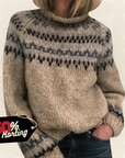 Khloe – Gebreide trui met patroon