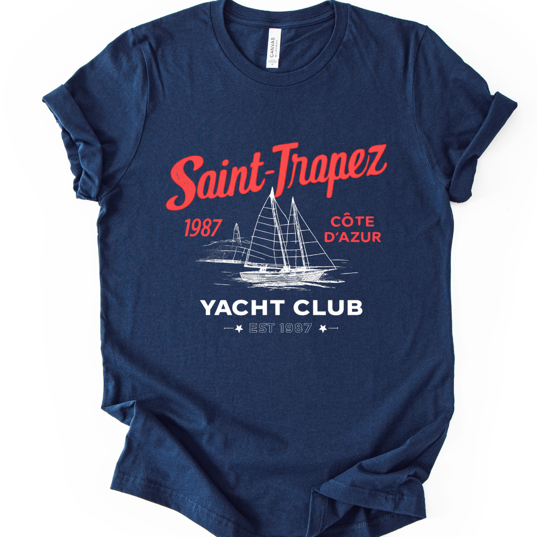 Saint Tropez Yacht Club - Bella Canvas Super Zachte Standaard Pasvorm T-shirt