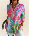 Cornelia - Blouse met kleurrijke print