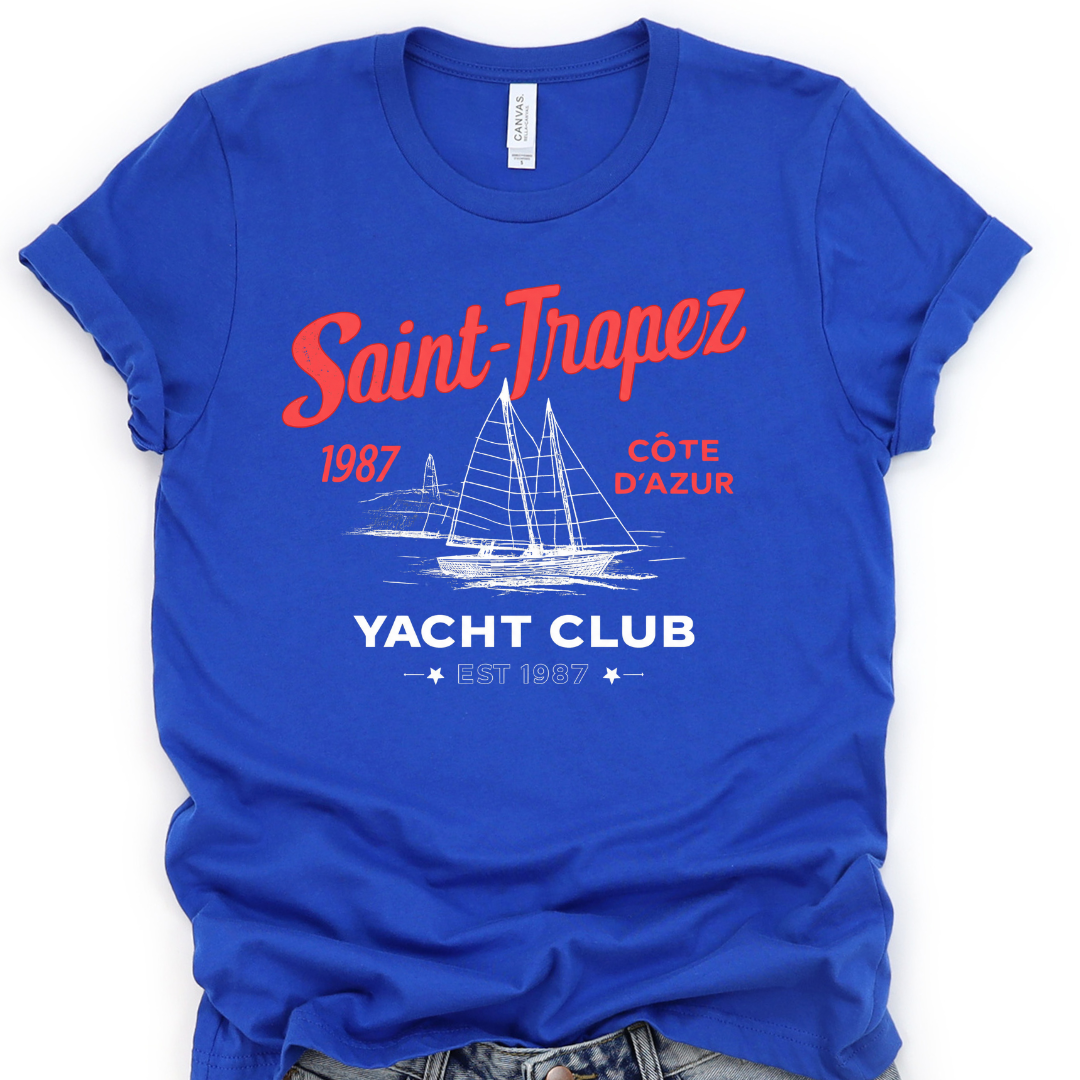 Saint Tropez Yacht Club - Bella Canvas Super Zachte Standaard Pasvorm T-shirt