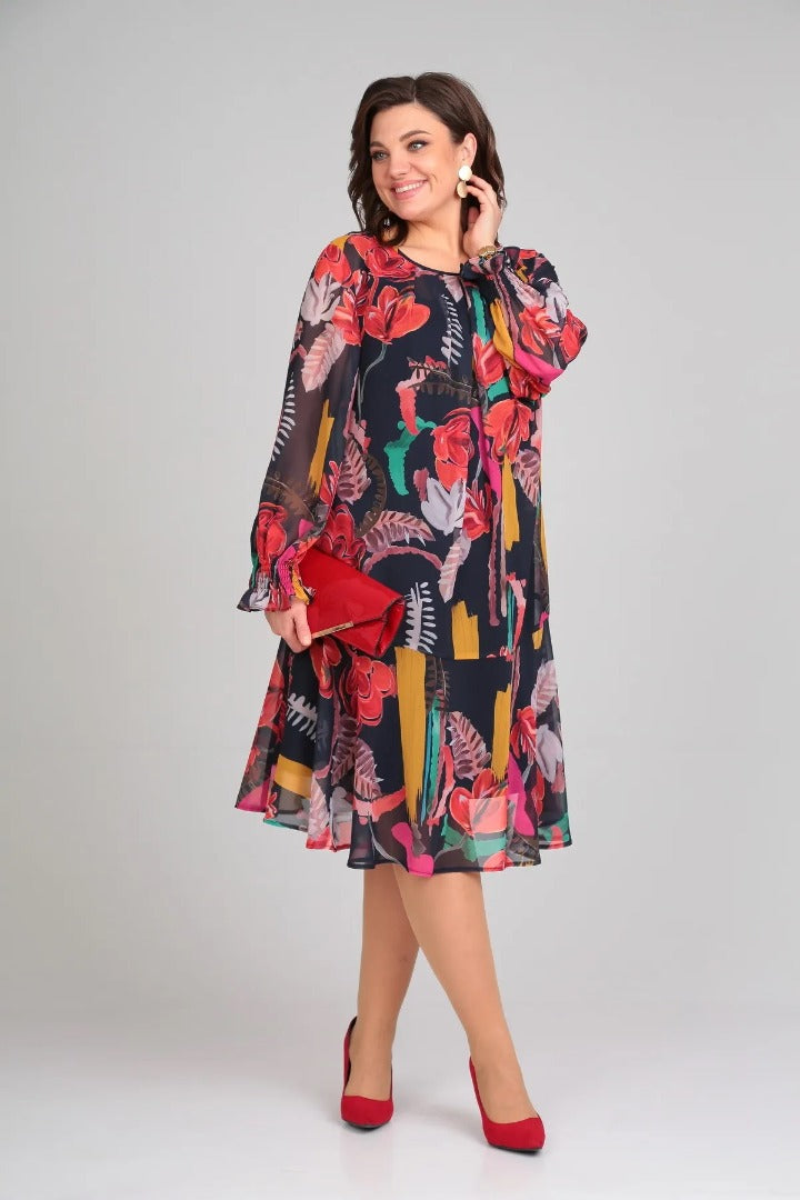Florida – Elegante bloemenjurk