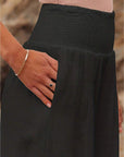José | Hoge taille lange broek met zakken