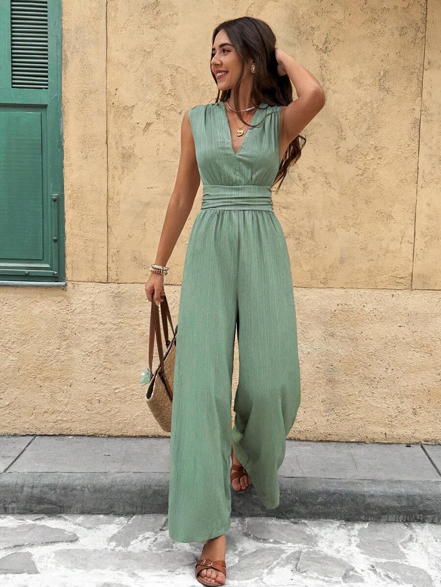 Nadine | Elegante jumpsuit met V-hals