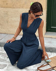 Nadine | Elegante jumpsuit met V-hals