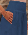 José | Hoge taille lange broek met zakken