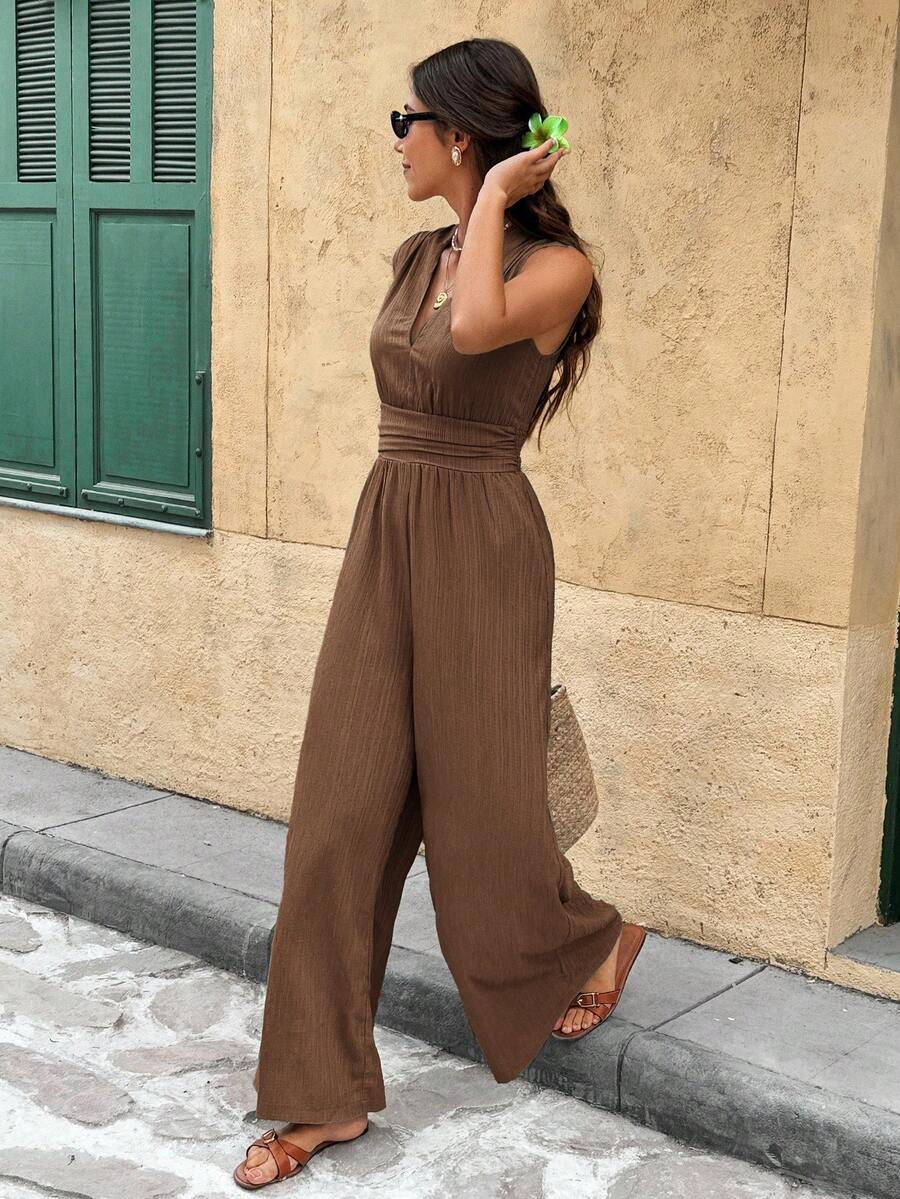 Nadine | Elegante jumpsuit met V-hals