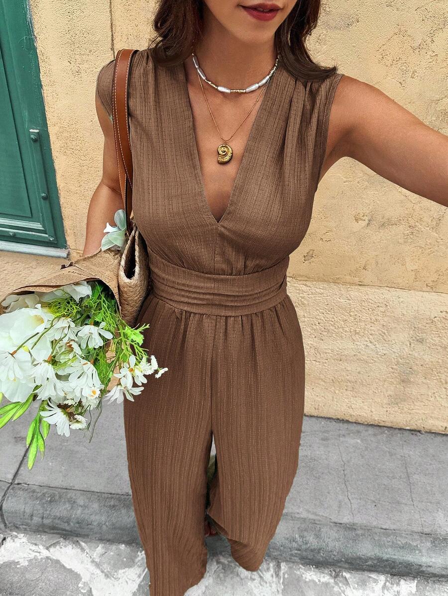 Nadine | Elegante jumpsuit met V-hals