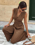 Nadine | Elegante jumpsuit met V-hals