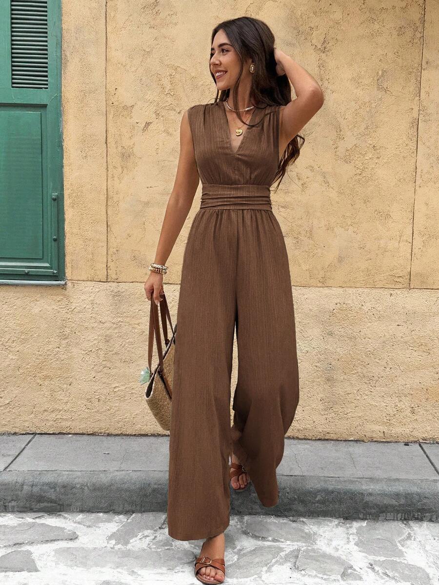 Nadine | Elegante jumpsuit met V-hals