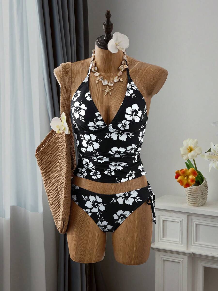 Lorena | Elegante, Corrigerende 2-delige bikiniset met strik
