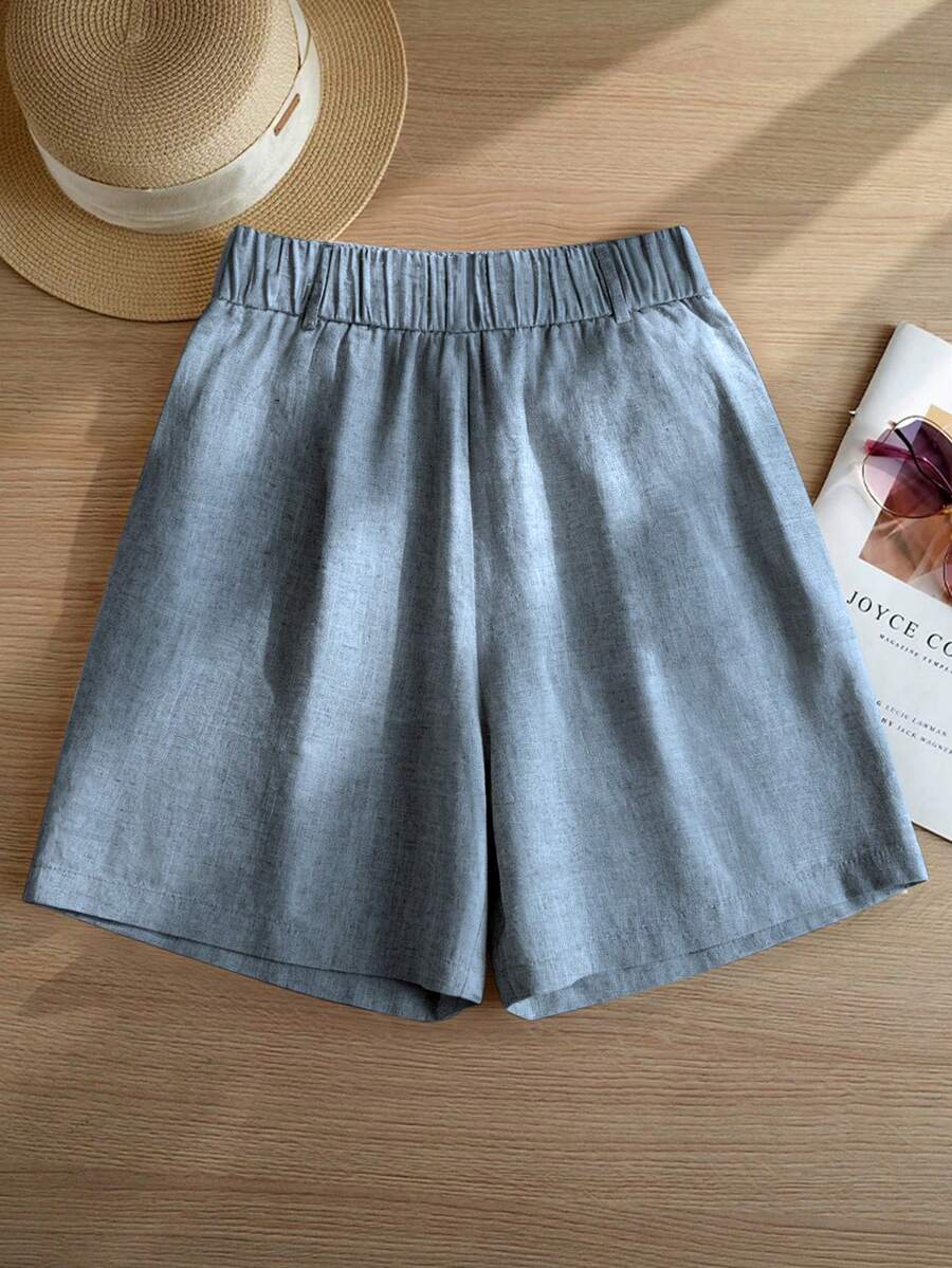 Olga | Linnenmix short met comfortabele pasvorm