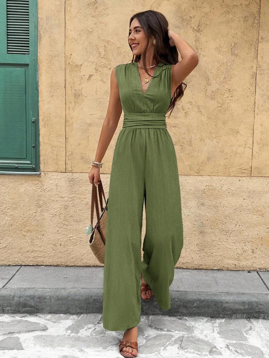 Nadine | Elegante jumpsuit met V-hals