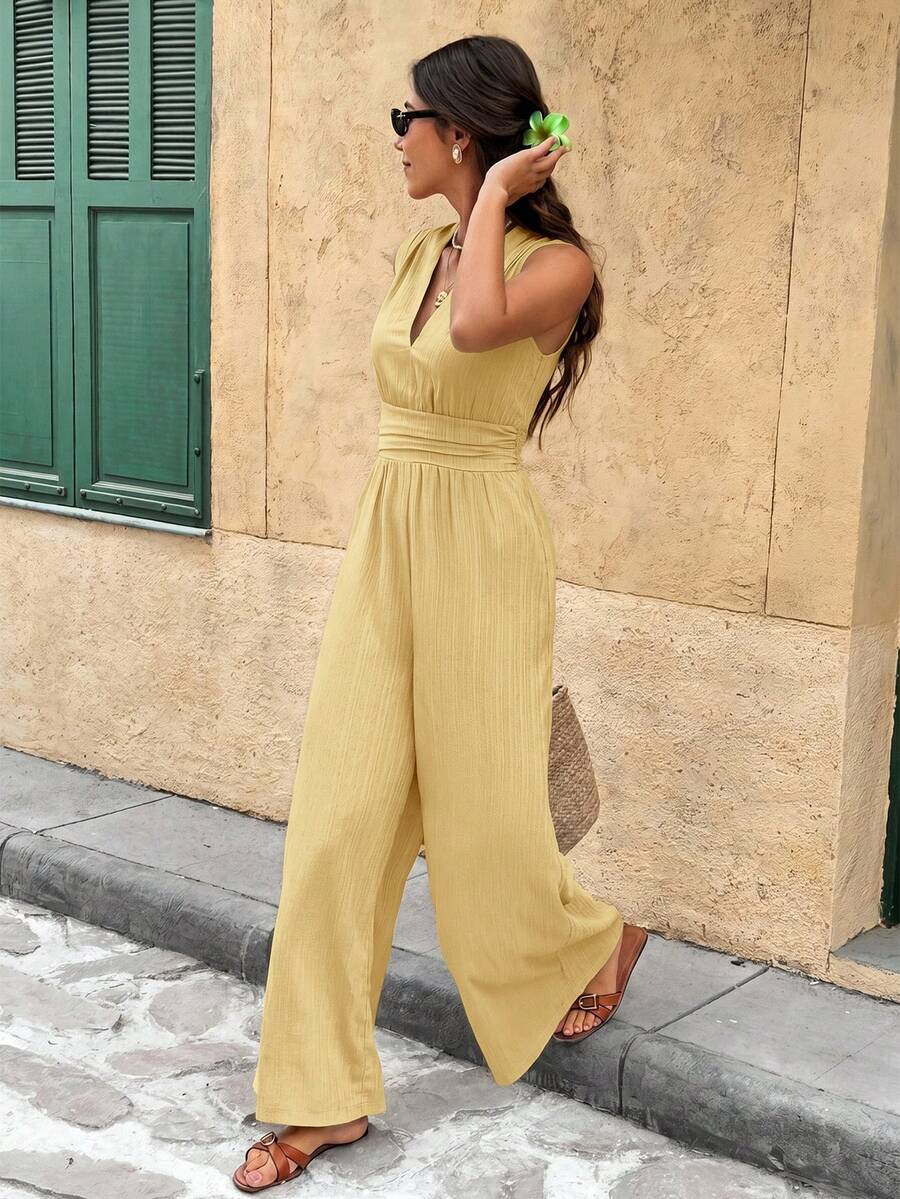 Nadine | Elegante jumpsuit met V-hals