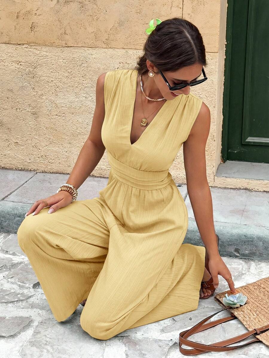 Nadine | Elegante jumpsuit met V-hals