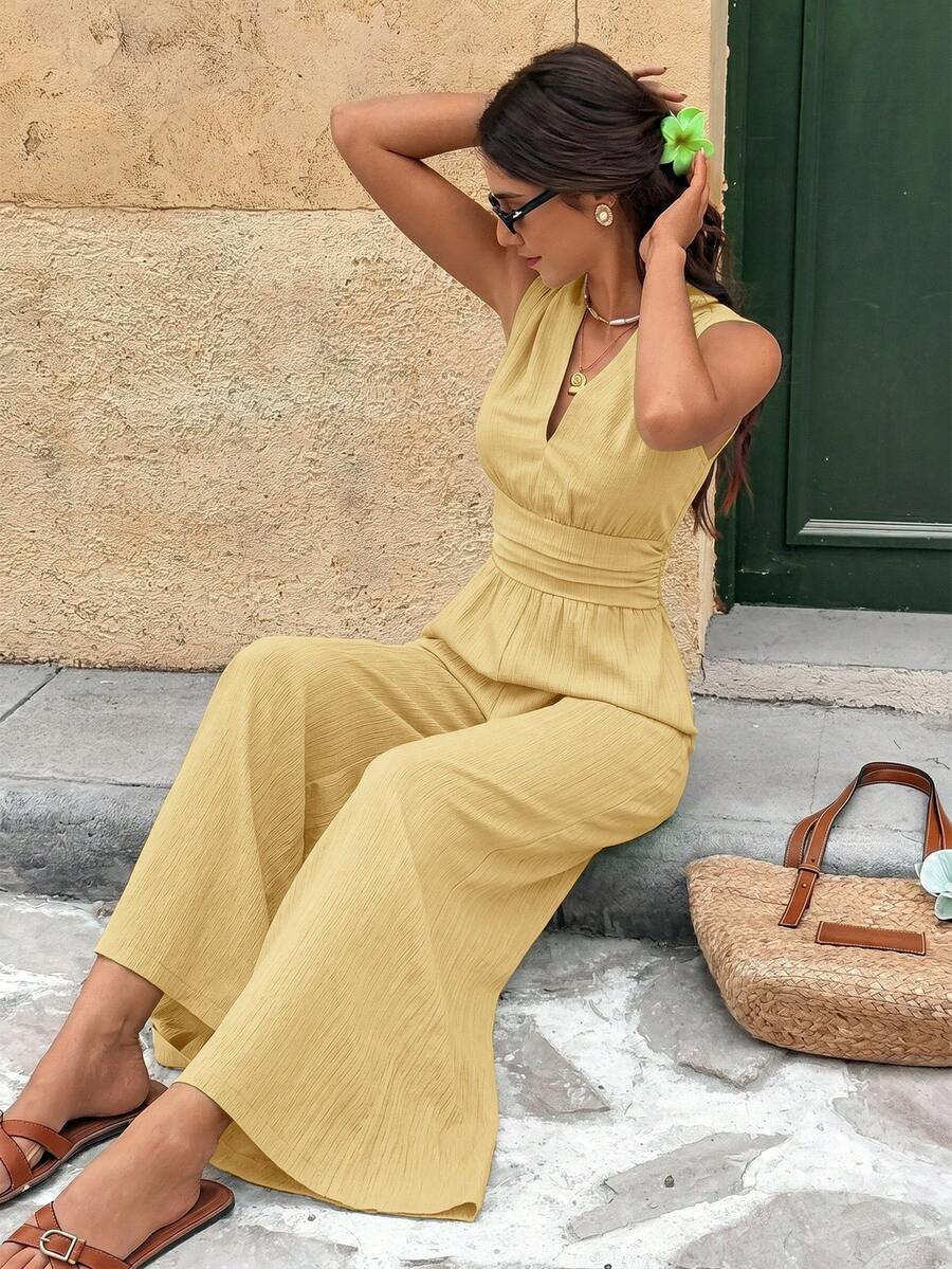Nadine | Elegante jumpsuit met V-hals