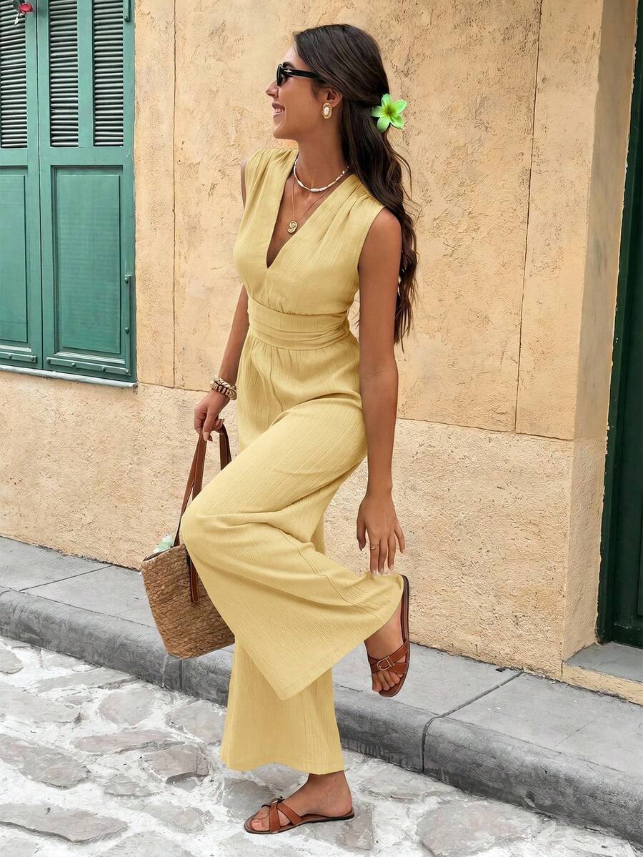 Nadine | Elegante jumpsuit met V-hals