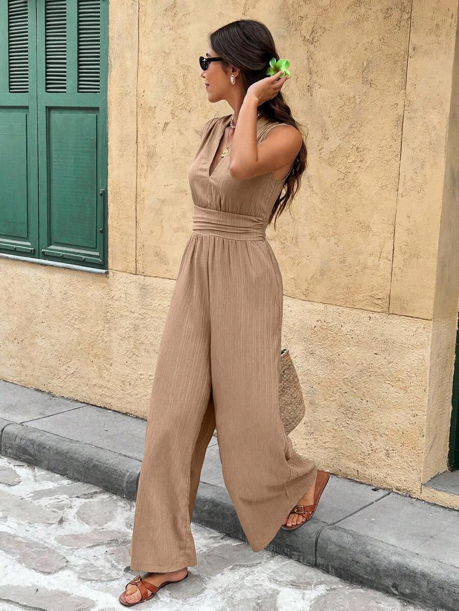 Nadine | Elegante jumpsuit met V-hals