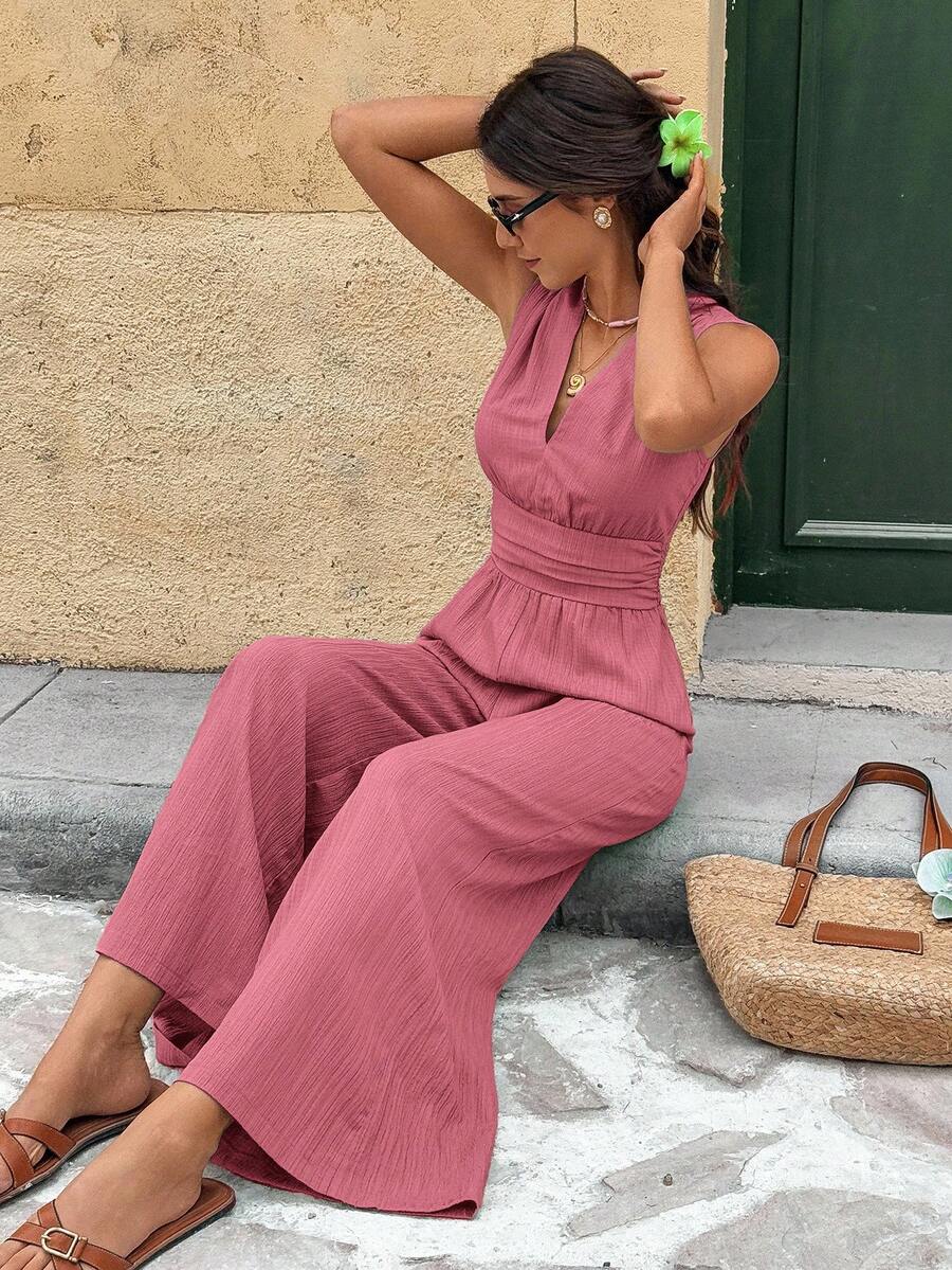 Nadine | Elegante jumpsuit met V-hals