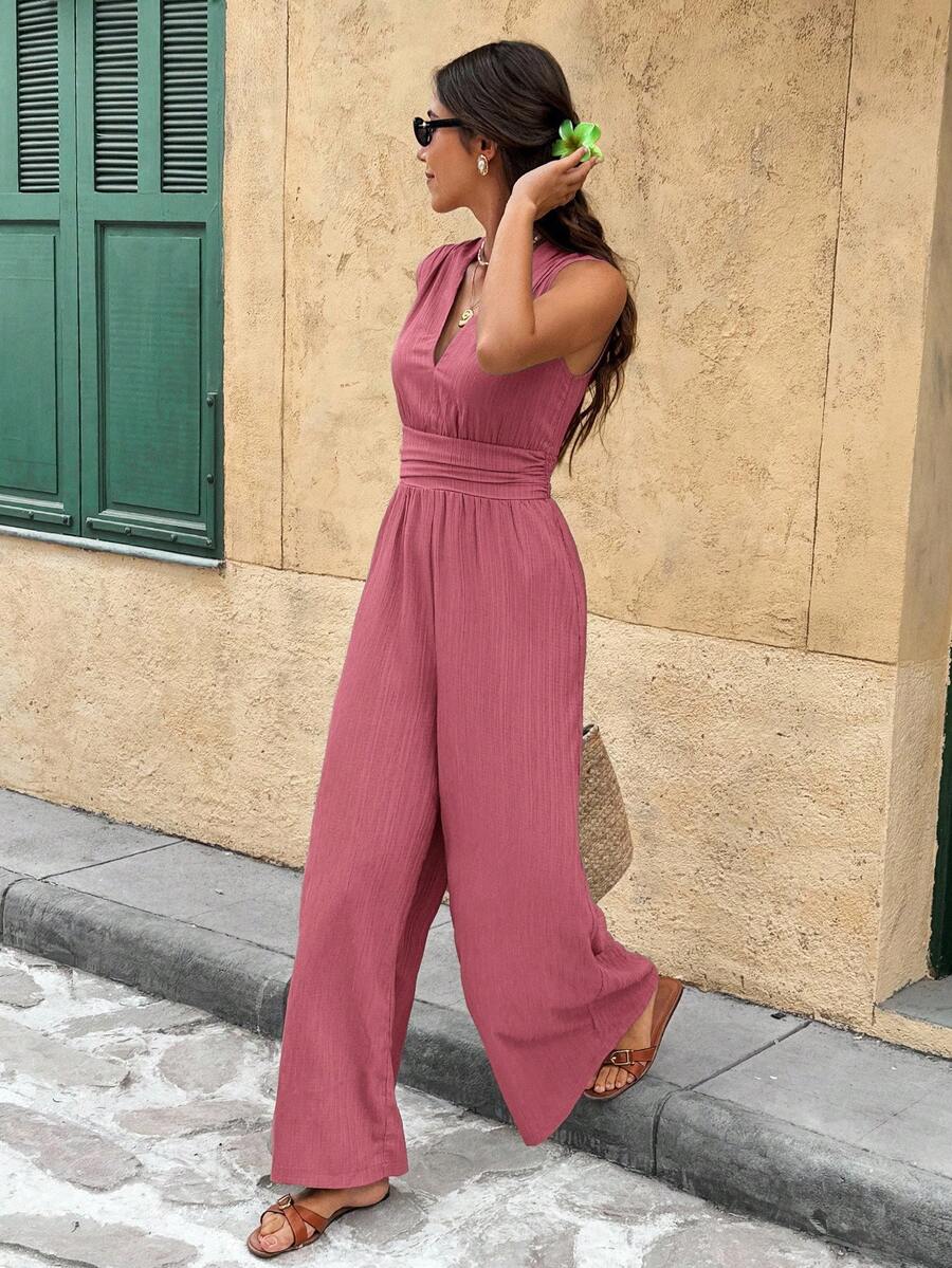 Nadine | Elegante jumpsuit met V-hals