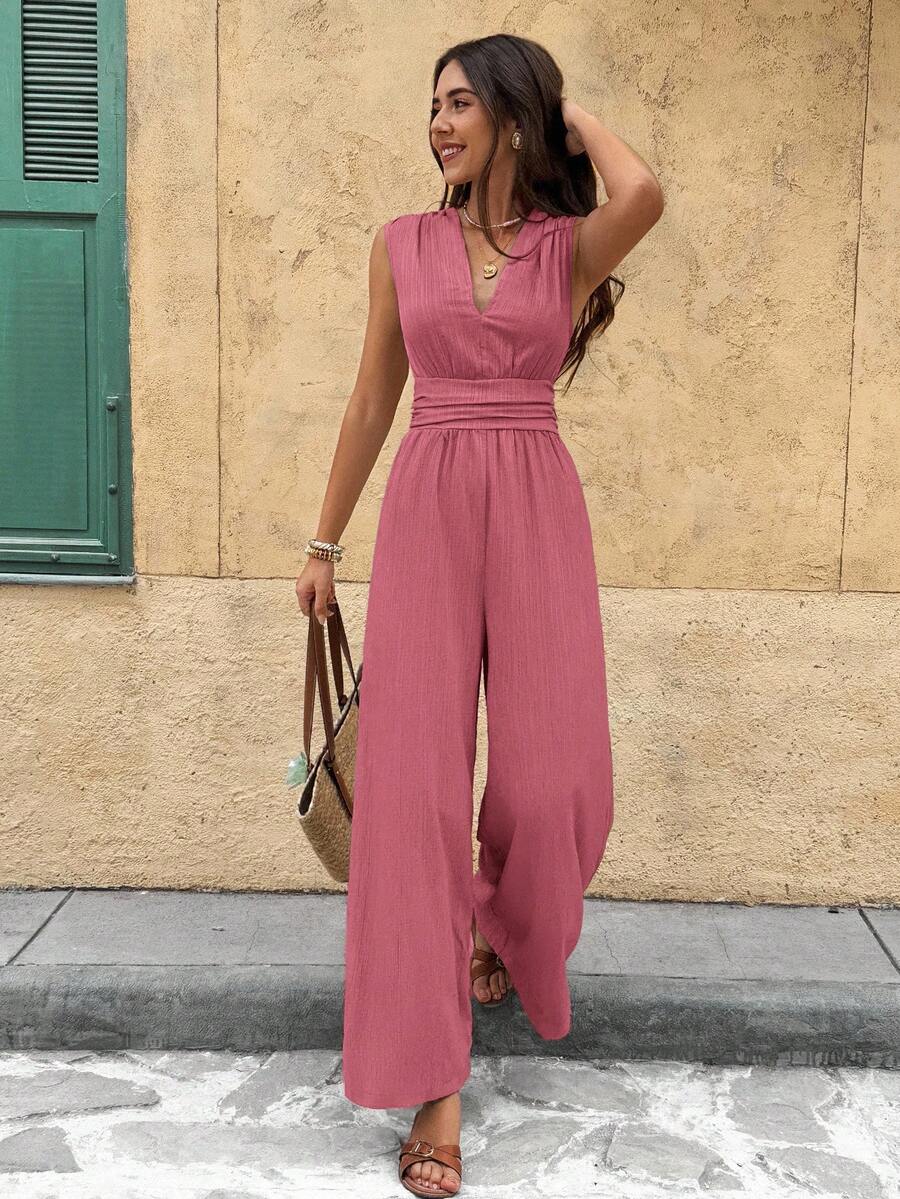 Nadine | Elegante jumpsuit met V-hals