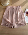 Olga | Linnenmix short met comfortabele pasvorm