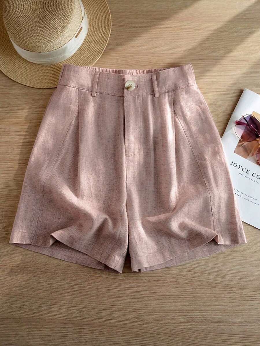 Olga | Linnenmix short met comfortabele pasvorm