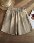 Olga | Linnenmix short met comfortabele pasvorm