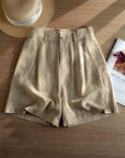 Olga | Linnenmix short met comfortabele pasvorm