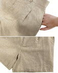 Olga | Linnenmix short met comfortabele pasvorm