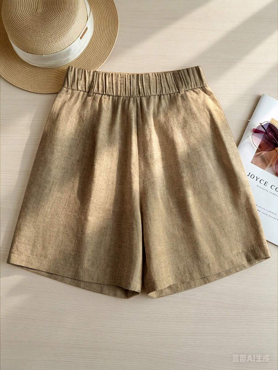 Olga | Linnenmix short met comfortabele pasvorm