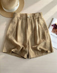 Olga | Linnenmix short met comfortabele pasvorm